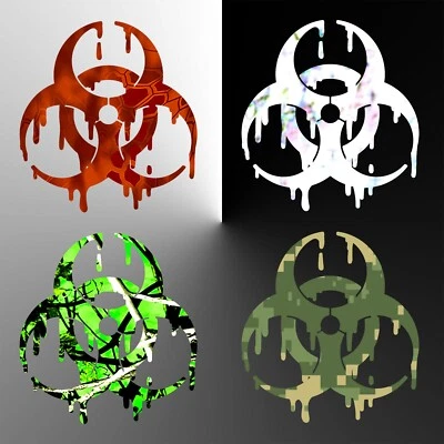 Biohazard Sticker - Dripping Biohazard Decal - Image 1 of 2