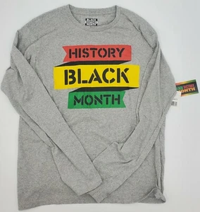 Schwarzes History Month Langarmshirt Gr. L - Bild 1 von 4