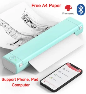 Bluetooth Wireless Portable Thermal Printer for Phomemo M08F label printer LOT - Picture 1 of 18