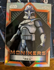 Star Wars Topps Chrome - CT-7567 Captain Rex - Monikers M-20 - Foto 1 di 2