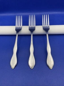 Oneida TWILIGHT Stainless Dinner Fork Satin Style 1881 Rogers Ltd  Flatware Lot3 - Picture 1 of 6