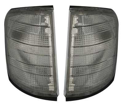 Frontblinker Set für Mercedes W124 E-Klasse 85-96 Grau Smoke Schwarz Blinker - Bild 1 von 4