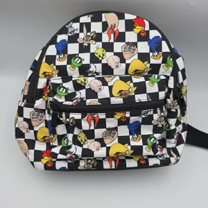 Bioworld WB Looney Tunes MINI zaino nero bianco insetti a scacchi coniglietto 11"x11" - Foto 1 di 7