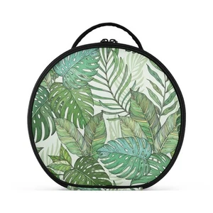 senya runde Kosmetiktasche Reise Make-up Zug Etui tropische Palmblätter machen - Bild 1 von 6