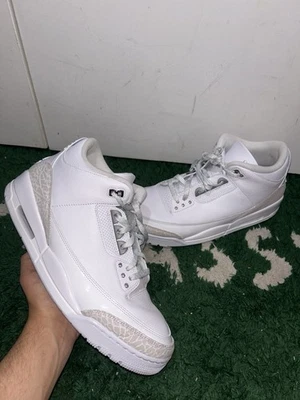 Размер 13 - Air Jordan 3 ретро 2025 чистые деньги бывшие в употреблении хорошее состояние товара без коробки - Изображение 1 из 4