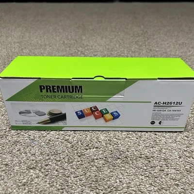 NUEVO Cartucho de tóner Premium negro AC-H2612U HE-Q2612A CA-104/103  Foto 1 de 4