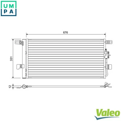 CONDENSER AIR CONDITIONING 822648 FOR AUDI DAYB/DJYA/DAXB/DAXC 2.0L DETA 2.0L Q5 - Image 1 of 4