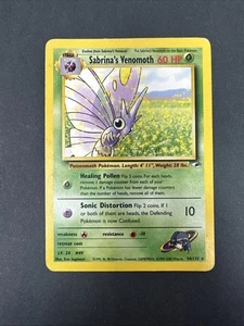 Pokemon 1995 Sabrina’s Venomoth 34/132 - Picture 1 of 10