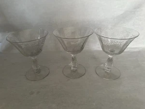 Set of 3 Vintage Fostoria HEATHER 4-5/8”Low Sherbets - Picture 1 of 3