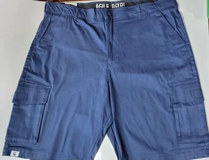 AGILE Mens Super Comfy Flex Flat Waist Shorts Blue Size 42 - Picture 1 of 2