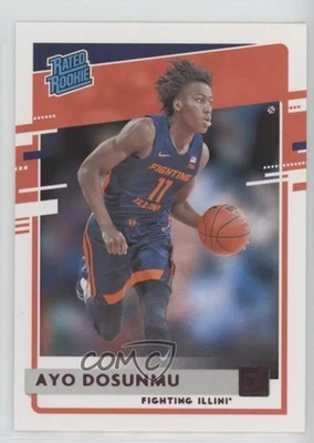 2021 Chronicles Draft Picks Donruss Rated Rookies Pink Ayo Dosunmu #44 Rookie RC - Image 1 of 2