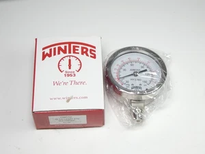 Winters PAM1750 Pressure Gauge 2.5″ Face Dial 30"Hg Vac-150PSI 1/4″NPT Bottom... - Picture 1 of 6