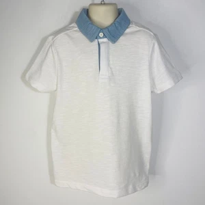 Polo Dip Boys 4 Chambray Blanco Niños Denim-Esque - Imagen 1 de 3