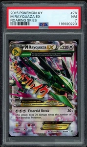 2015 PSA 7 Pokemon XY Roaring Skies M Rayquaza EX Holo 76/108 Card NM - Picture 1 of 2