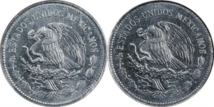 ER489 MEXICO. Mint Error -- Struck with Two Reverse Dies -- Peso. (ca. 1984) - Picture 1 of 6