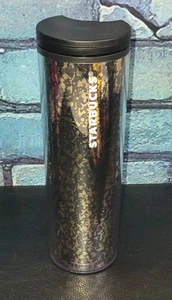 Starbucks Black Gold Foil Tumbler Hot/Cold Cup Grande 16oz Limited Edition - Picture 1 of 3