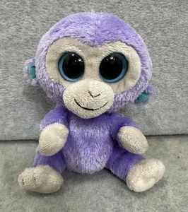 6 Zoll Ty Beanie Boo Blaubeere lila Affe Plüschtier Stofftier feste Augen  - Bild 1 von 11