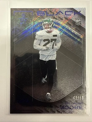 2025 Panini Black Malachi Moore Blue Parallel /50 🔥 - Image 1 of 4