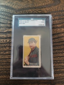 1909 T206 VIC WILLIS OLD MILL WITH BAT SGC 1 PITTSBURGH PIRATES
