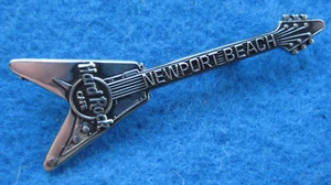NEWPORT BEACH STERLING SILVER GIBSON FLYING V GUITAR SERIES Hard Rock Cafe PIN - Picture 1 of 1