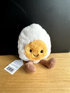 Jellycat Amuseable Happy Boiled Egg Plush H14 x W8cm - Picture 1 of 4