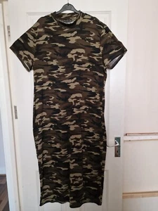 Army Print Summer Sun Dress Plus Size Shein Curve Camouflage Print - Picture 1 of 5