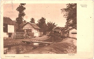CPA Carte Postale Indonésie Java Malang Kampong Native village 1923 VM74899ok - Picture 1 of 2