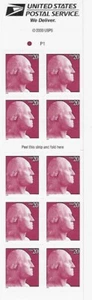 US George Washington 10c Stamp Pane of 10 Scott #3482a - Picture 1 of 1