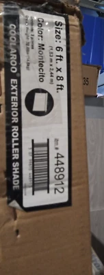 Coolaroo 95 pulgadas Monticeto filtro de luz inalámbrico interior o exterior cortina enrollable Foto 1 de 3