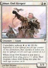 4x Jotun Owl Keeper MTG ColdSnap NM Magic Regular