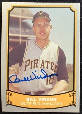 Bill Virdon Signed 1988 Pacific #49 Baseball Card Astros Pirates Autograph TPG - Image 1 of 2