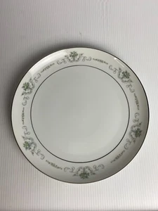 ROSE CHINA GAINSBOROUGH Japan Green Platinum  12" Round Platter - Picture 1 of 6