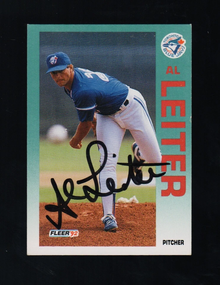 1992 Fleer Al Leiter Signed Autograph #334 Baseball Card - Image 1 of 1