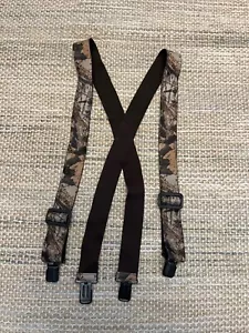 Holdup Advantage Camo Suspenders 2" Elastic Clip On Adjustable Outdoor Hunting - Picture 1 of 1