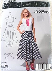 New Look 6056 Misses Sz 8-18 Skirt with Separate Top Sewing Pattern - Picture 1 of 3