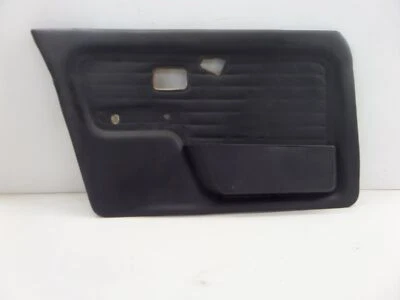 Panel de tarjeta de puerta delantero izquierdo BMW 318i sedán negro E30 84-92 OEM 325 ventana eléctrica Foto 1 de 4