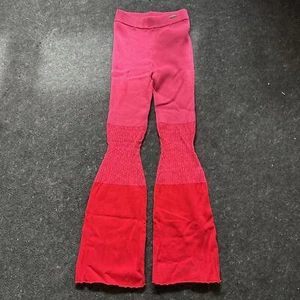 Manière de Voir Women's Ombré Flared Leggings, size S, Pink/Red - Picture 1 of 4