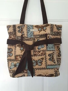 Isabella's Journey Tapestry Butterfly Design Shoulder Bag Tote - Picture 1 of 12
