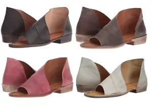 NEW FREE PEOPLE Mont Blanc Women's Slide Cut out Shoes Sandals Black Grey - Picture 1 of 15