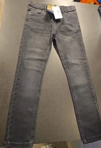 Girls Marks and Spencer Grey Cotton Blend Skinny Jeans Size 9-10 Years Next D - Picture 1 of 6