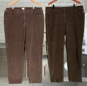 (2) J JILL Corduroy Pants | Size 18 - Picture 1 of 11