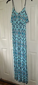 Ladies Long Dress Trixi Size Small  Blue - Picture 1 of 2