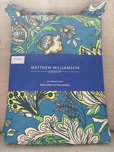 Matthew Williamson Gardenia Damask Floral Duvet Cover Set Double 200TC - Picture 1 of 6