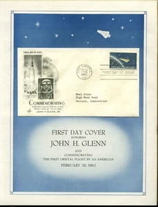 US FDC #1193 Artcraft Cachet Glued on 8 1/2" x 11" Sheet Cape Canaveral, FL - Picture 1 of 1