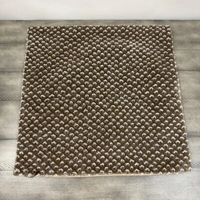 West Elm Raised Velvet Throw Pillow Cover Taupe Multicolor 18”x18” NWOT - Image 1 of 4