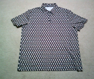 Camisa Polo PJ Paul Jones Para Hombre 2XL XXL Negra Marrón Moderna Foto 1 de 4