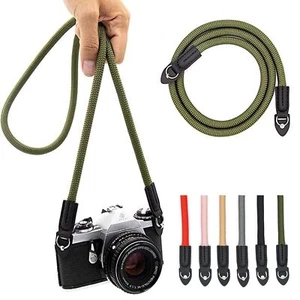 Eorefo Camera Strap Vintage 100cm Nylon Climbing Rope Camera Neck Shoulder St... - Picture 1 of 6