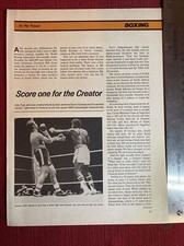 Boxer John Tate Defeats Gerrie Coetzee WBA Heavyweight Champ 1979 Print Article