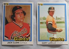 1981 Donruss San Francisco Giants Baseball Card Pick one