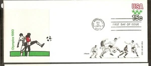 US SC # U596 Olympics 1980 FDC. No 10 Envelope . Artmaster Cachet - Picture 1 of 1